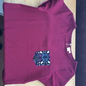 Burgundy red, twik dress.